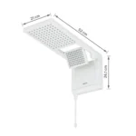 Chuveiro Elétrico Eletrônico 220V 6800w Branco Quadrado Acqua Duo Ultra Lorenzetti - Imagem 5