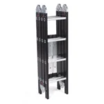 Escada De Aluminio Multifuncion 4x4 16 Degraus Black Edition - Imagem 2