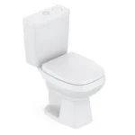 Kit Vaso Sanitário Com Caixa Acoplada Smart Clean Harpic E Assento Soft Close City Celite Preto