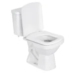 Kit Vaso Sanitário com Caixa Acoplada e Assento Branco Duplo Acionamento 3/6L Saída Vertical Lirio Fiori