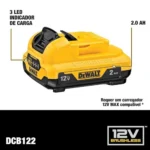 Parafusadeira/Furadeira a Bateria 12V MAX Li-Ion 3/8 Pol. com Carregador e 2 Baterias – DEWALT-DCD710D2 - Imagem 3