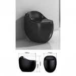 Vaso Sanitário Caixa Acoplada Monobloco Black Pearl - Imagem 4