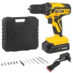 Furadeira e Parafusadeira à Bateria 12V bivolt pfv 012 com Kit de Brocas e Bits vonder - Imagem 2
